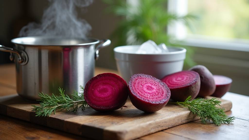 Betteraves rouges fraîches prêtes à être cuites