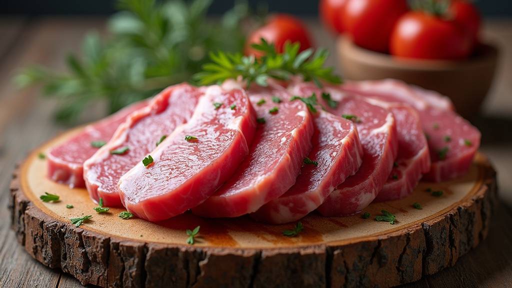 Vitrine d'une boucherie traditionnelle à Nantes