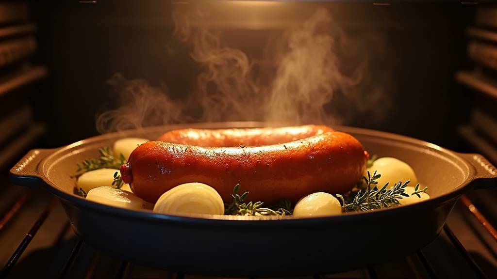 Boudin blanc avec des trous pour éviter l'éclatement