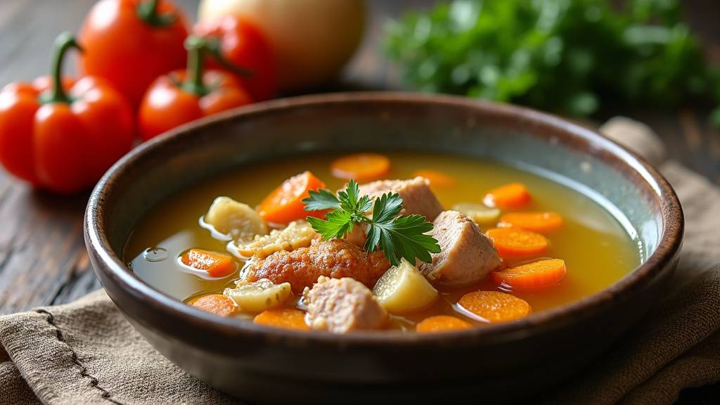 Stock de légumes congelés pour bouillon