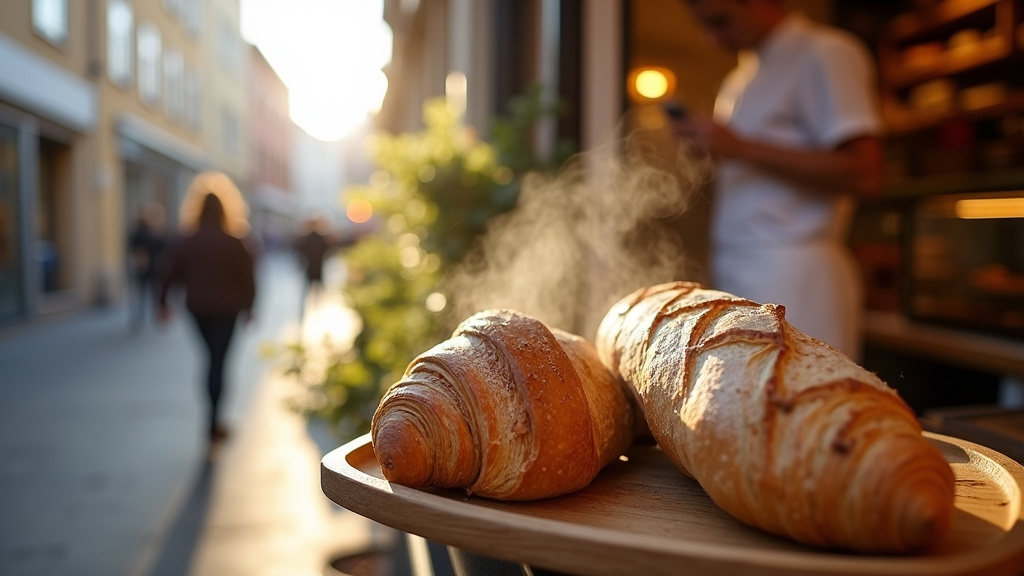 Boulangerie artisanale ouverte à Montpellier avec vitrine de pains et viennoiseries