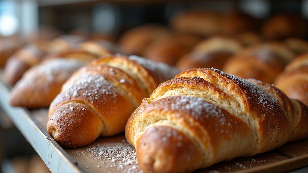 Vitrine d'une boulangerie-pâtisserie à Angers avec de délicieuses viennoiseries et gâteaux