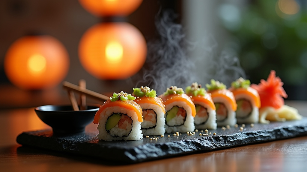 Assortiment de sushis créatifs de California Sushi