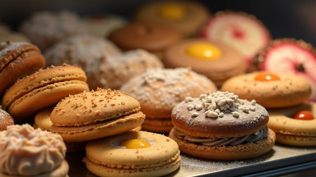 Assortiment de cookies artisanaux avec pépites de chocolat