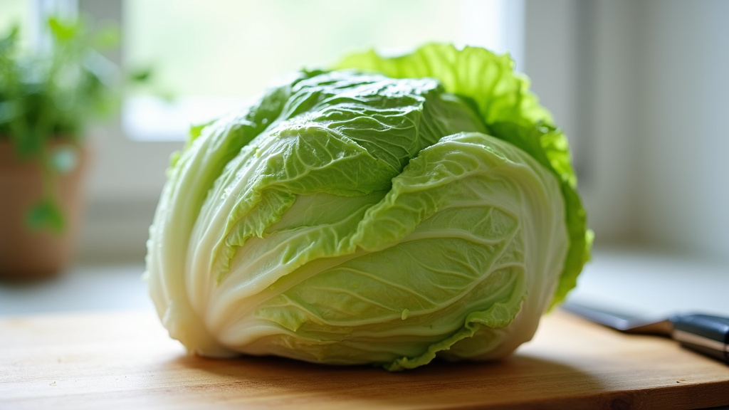 Chou vert frais dans un panier de légumes d'hiver