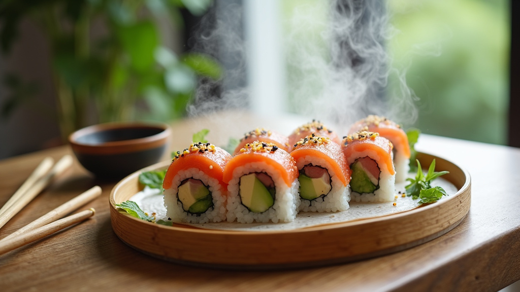 Préparation de sushis maison avec des rouleaux parfaits