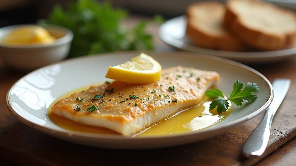 Filet de sole cuit en papillote avec légumes et herbes