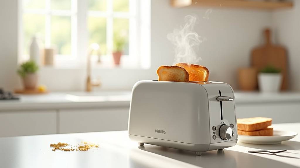 Grille-pain Philips moderne sur un plan de travail de cuisine