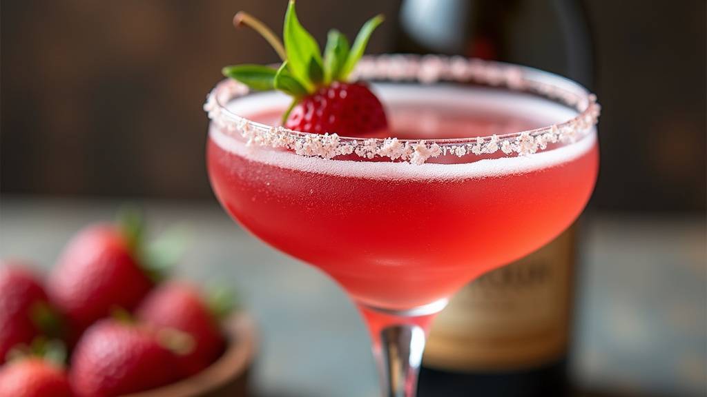 Préparation du Kir Royal dans une flûte de champagne