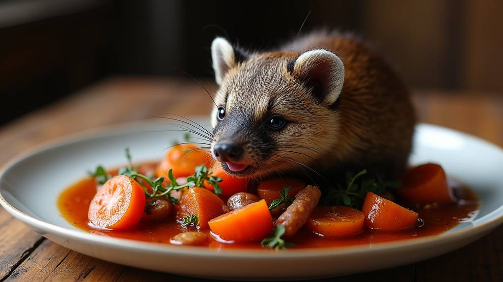 Viande de sanglier en marinade avec légumes et vin rouge