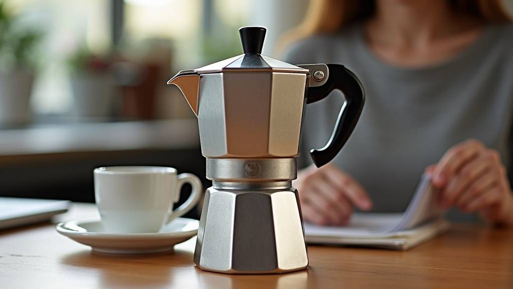 Cafetière italienne en inox compatible induction