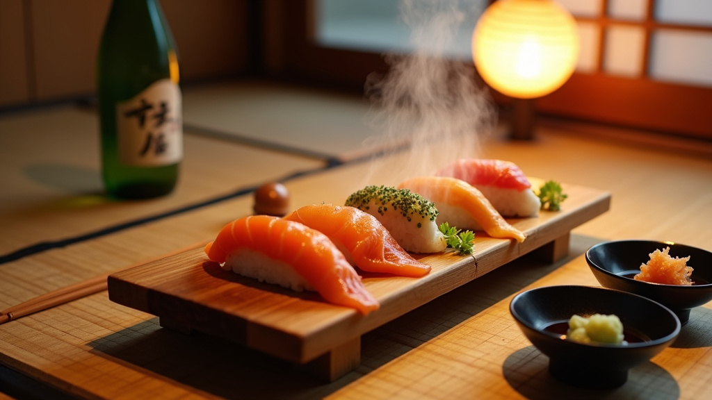 Accompagnements traditionnels pour une soirée sushi authentique