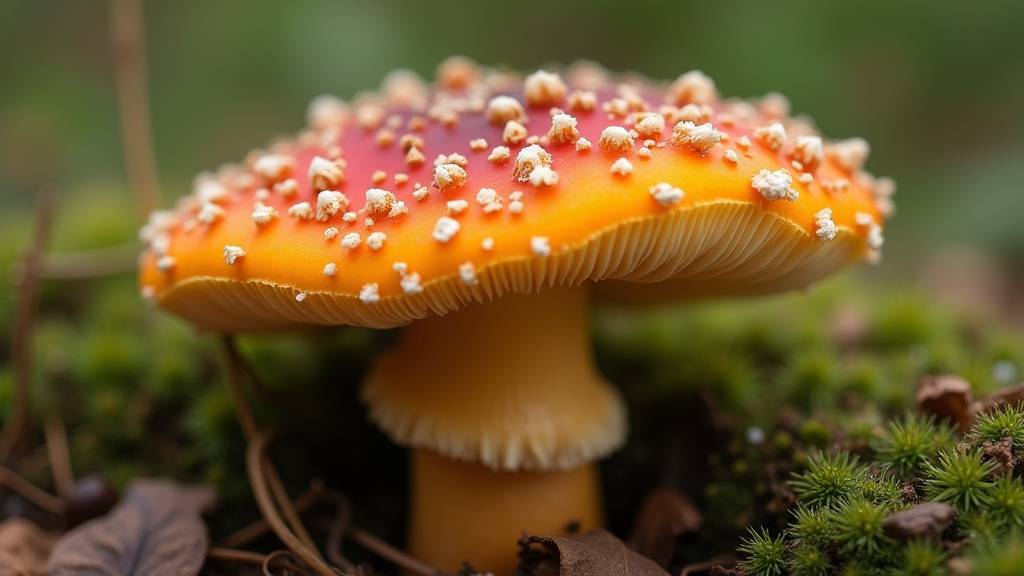 Oronge Amanite des Césars dans son habitat naturel