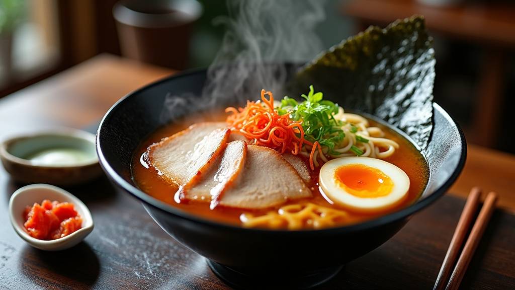 Préparation des ramen au porc