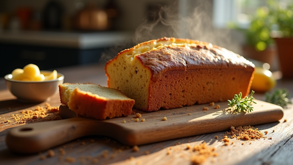 Banana Bread de Cyril Lignac démoulé et prêt à déguster