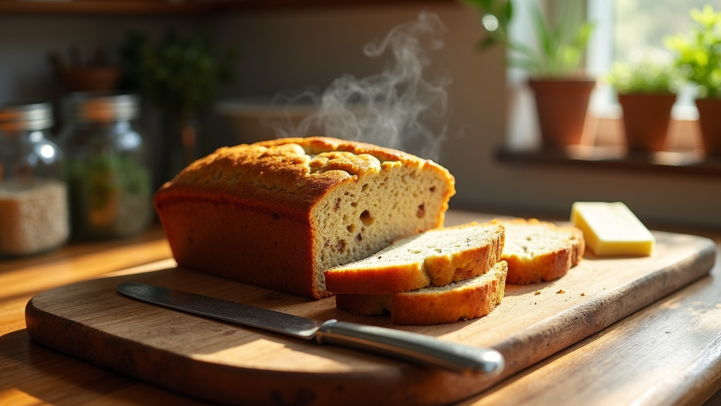 Banana Bread caramélisé de Cyril Lignac sortant du four