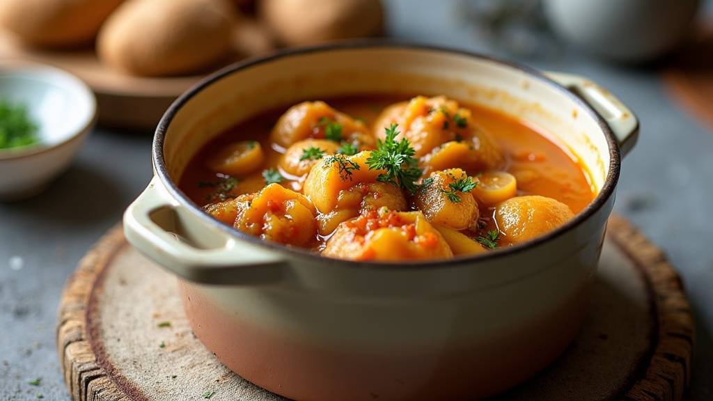 Une délicieuse potée auvergnate fumante dans sa cocotte minute