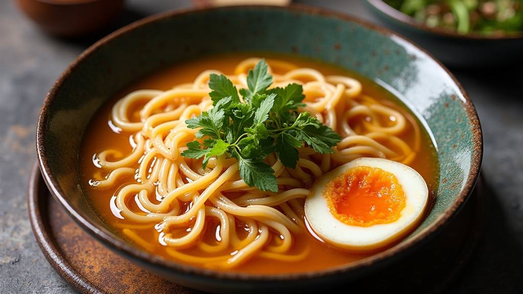 Bol de ramen fumant et appétissant