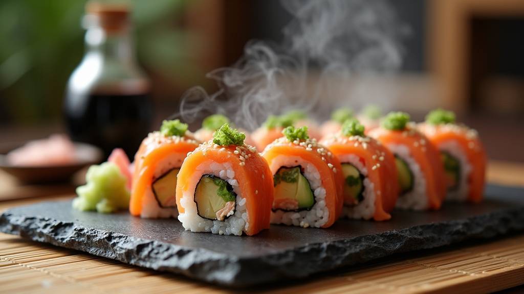 Intérieur d'un restaurant de sushi à Bordeaux