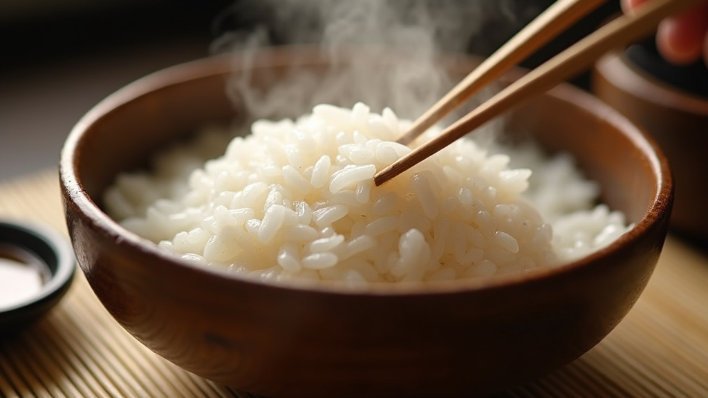 Différentes variétés de riz à sushi disposées sur un comptoir de cuisine