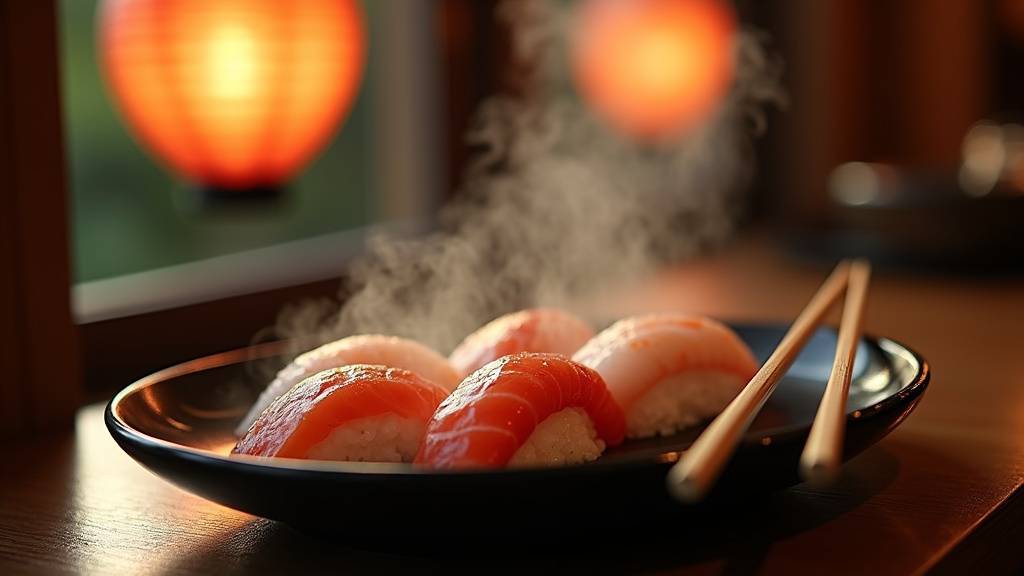 Intérieur sobre et authentique de Sushi Gan à Paris