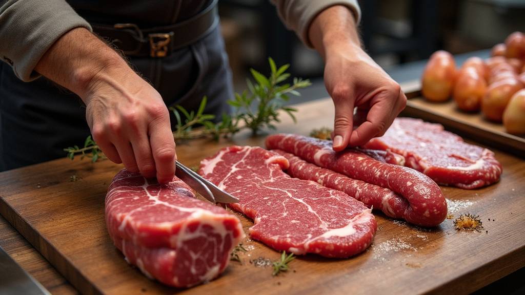 Taureau de Camargue dans une boucherie nîmoise
